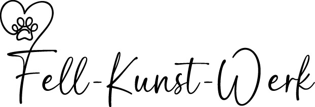 Logo fell kunst werk pfote herz